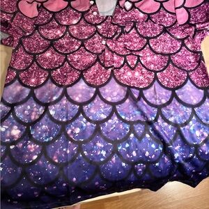 Pink to Purple Mermaid Scale Top